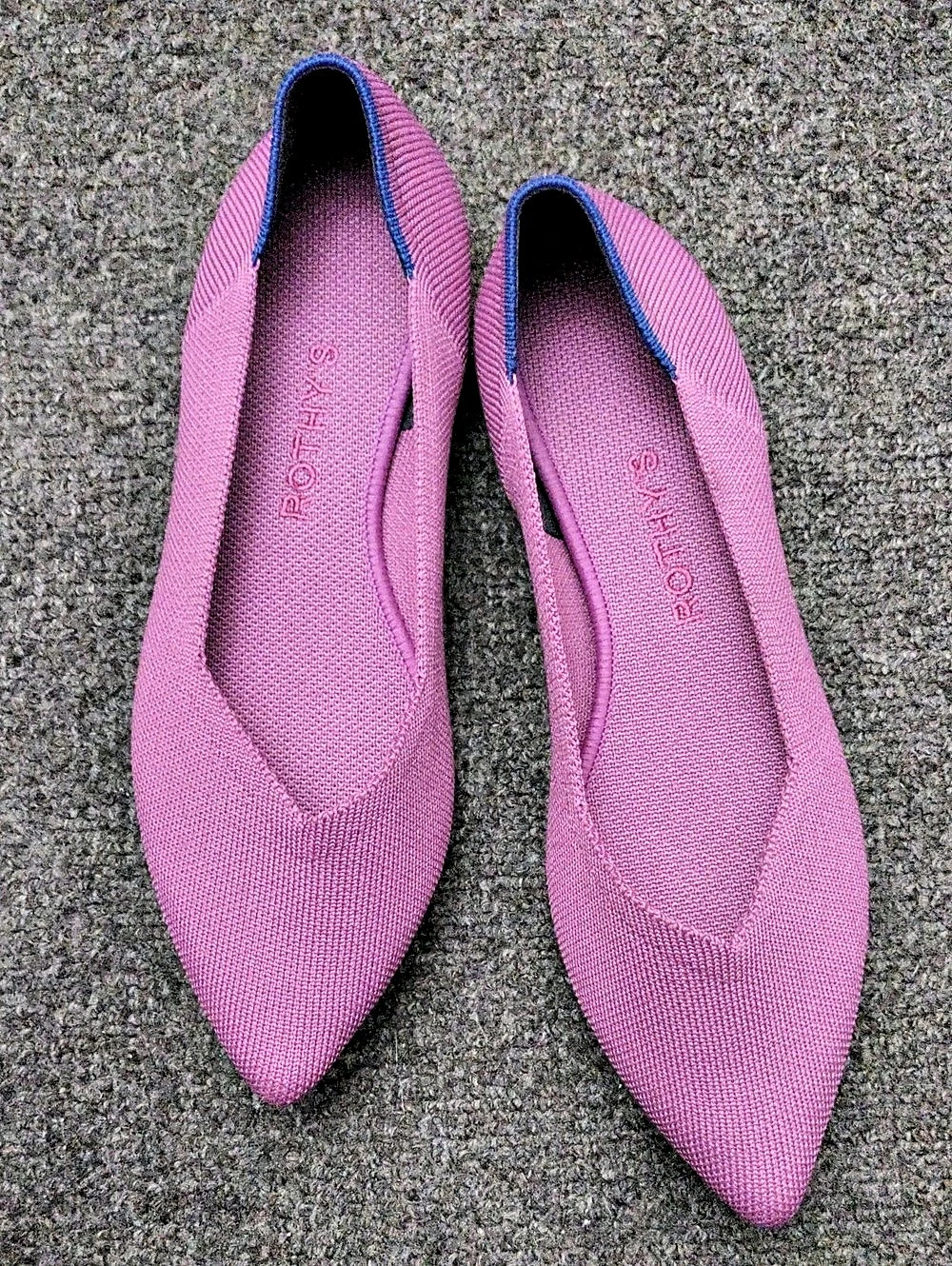 Rothy's The Point Pointed-Toe Flats in Pink